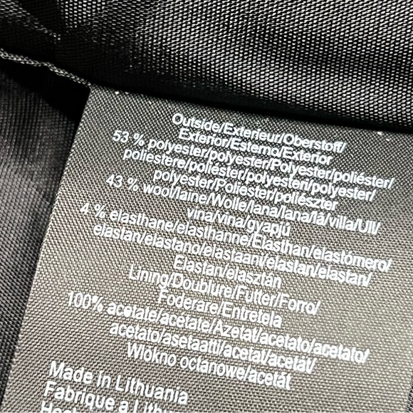 Mexx Dark Gray Wool Blend Tailored Women's Blazer Jacket - Picture 7 of 10